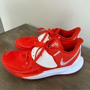 Nike Kyrie Low 3 TB 
Sz 12 
Like new 
Orange and White Athletic Sneakers